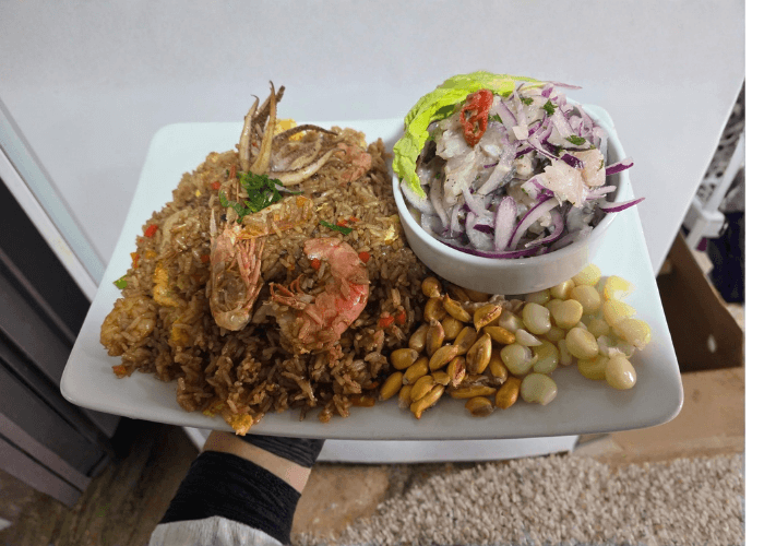 Chaufa de Langostinos